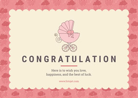 Baby Congratulations Card