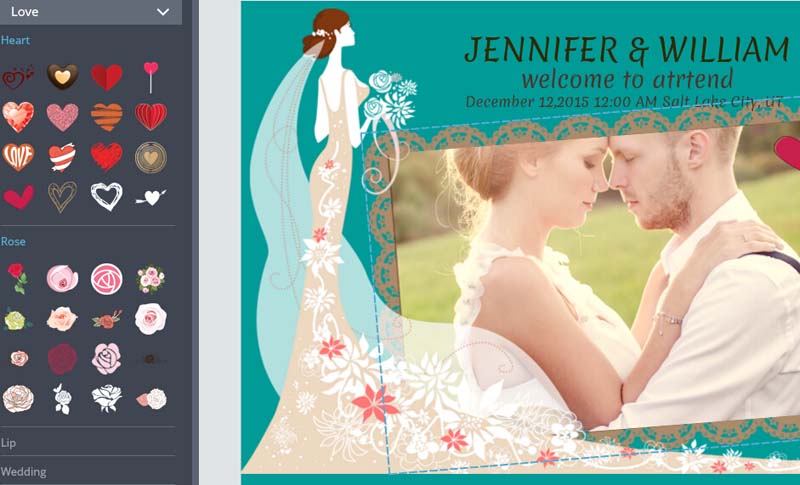 Edit wedding invitation card