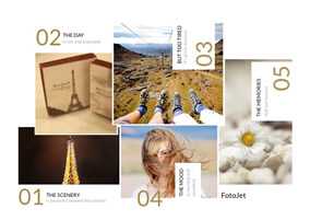 Travel photo montage