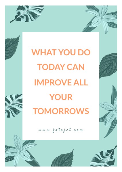 Motivational Quotes Poster Design Template